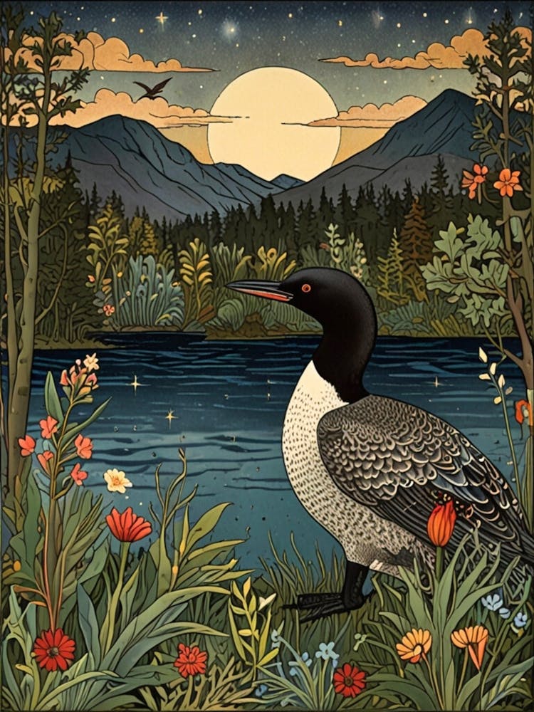 William Morris Loon 2