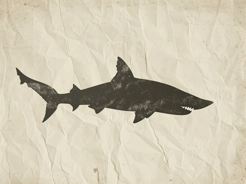 Largetooth Cookiecutter Shark Silhouette 2