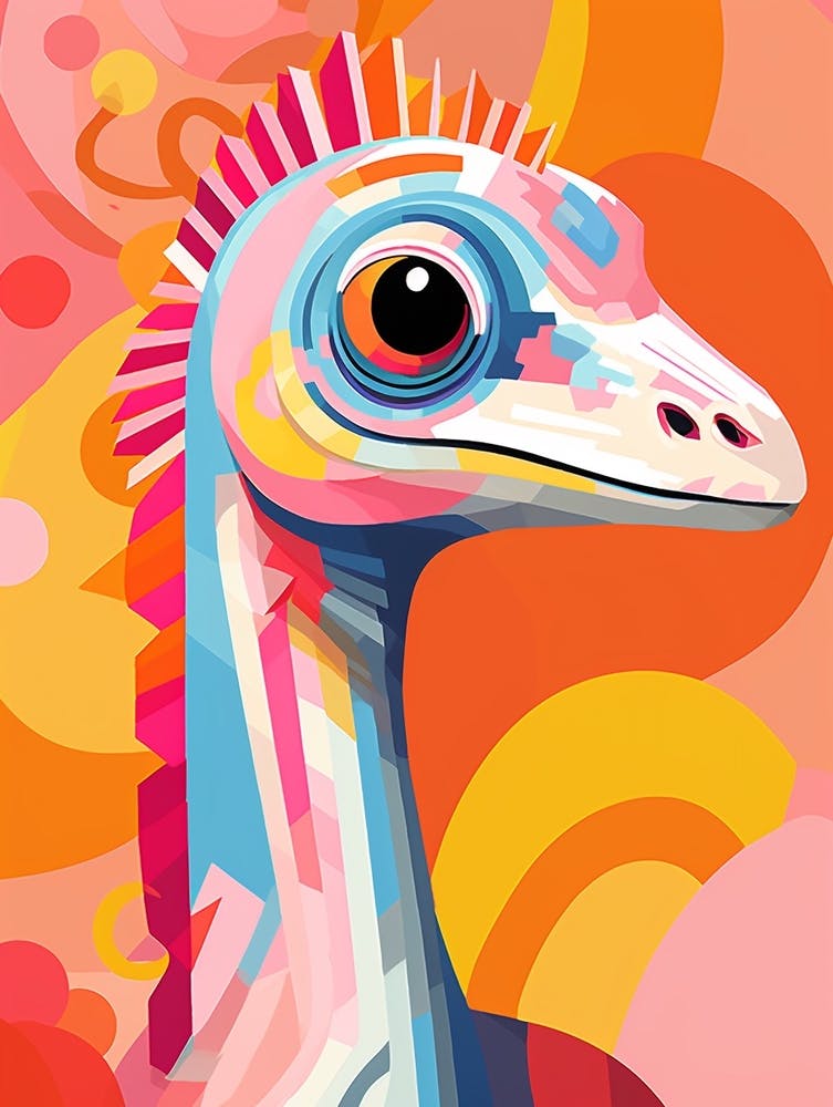 Colourful Dinosaur Troodon 4