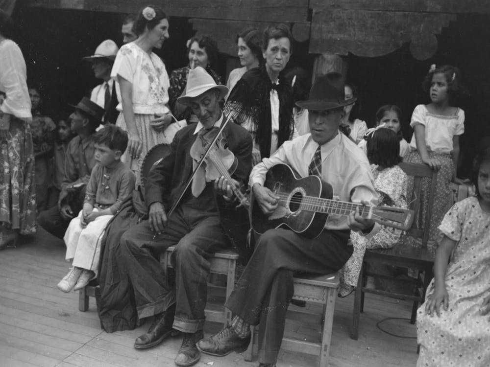 Untitled Photo, Possibly Related To Spanish American Musicians At Fiesta, Taos, New Mexico By Russell Lee 1