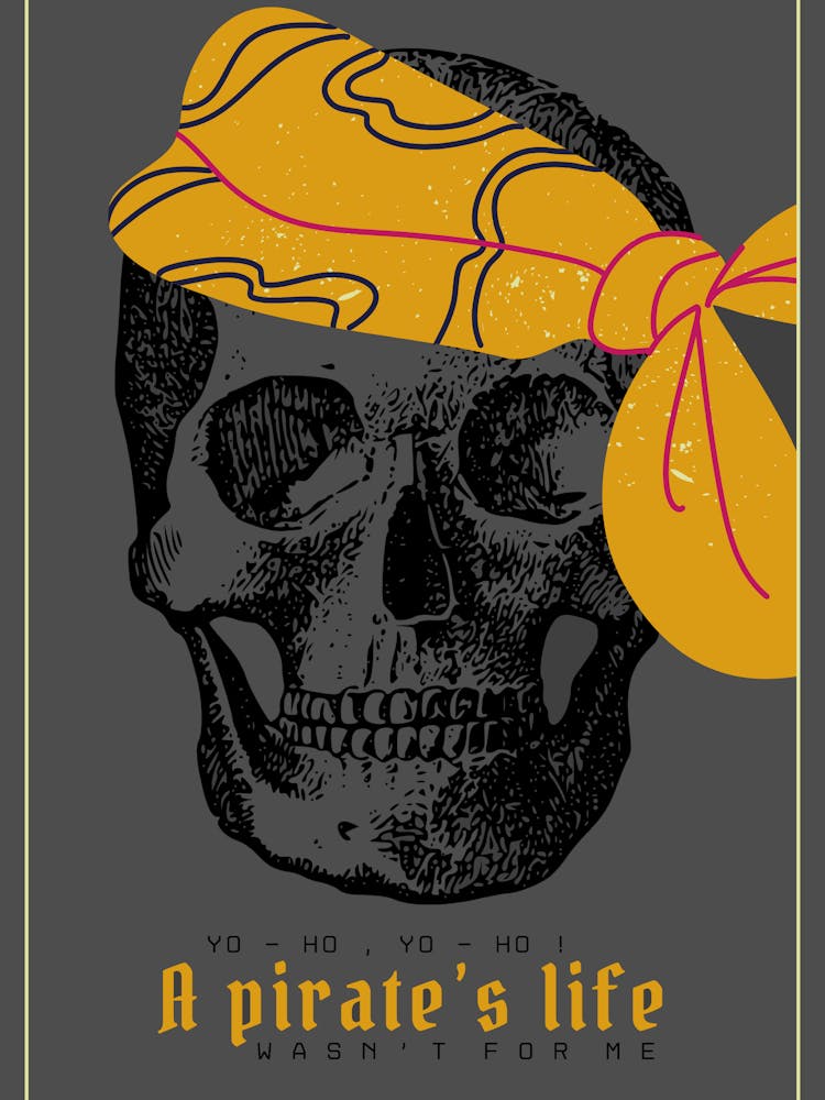 Humoristic Pirate Skull