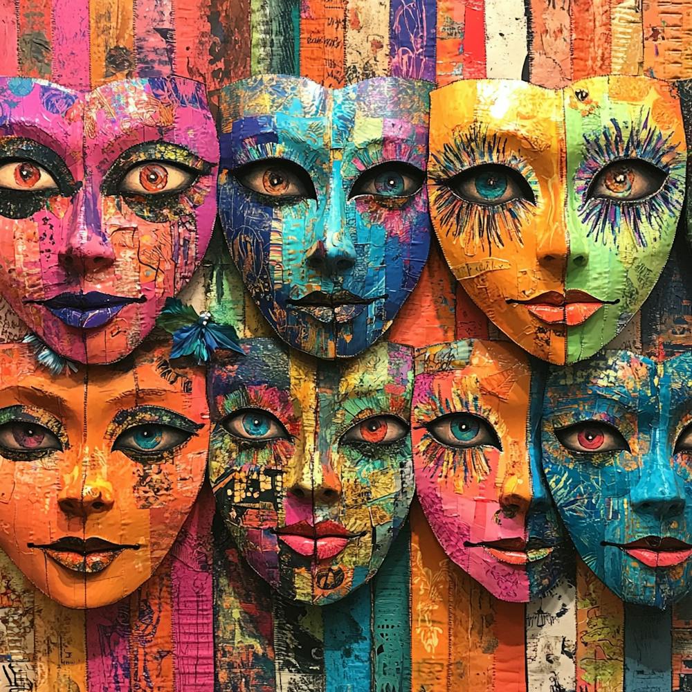 Masks Colorful Faces
