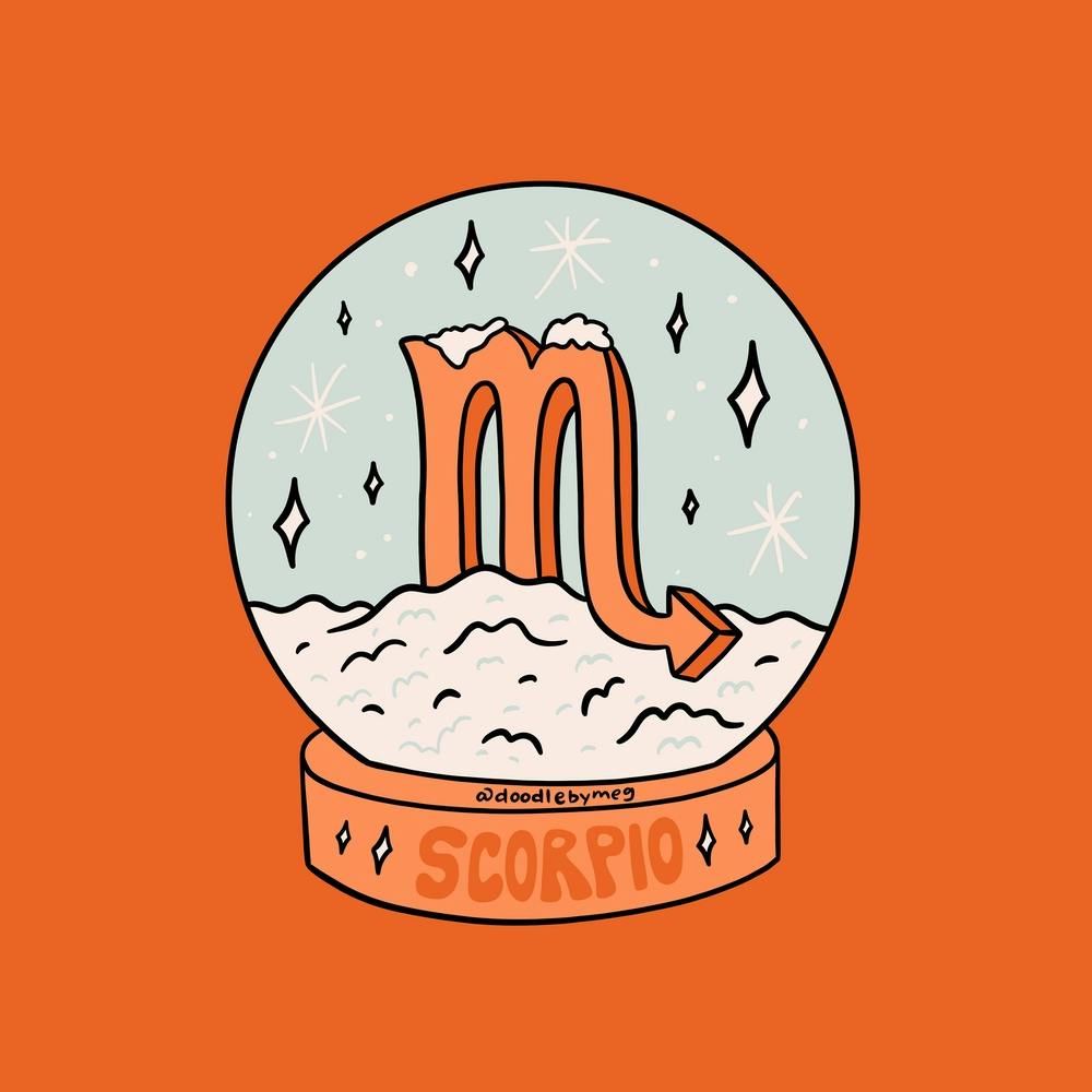 Scorpio Snow Globe