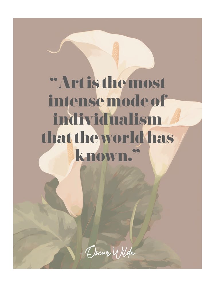 Artist Quote Oscar Wilde