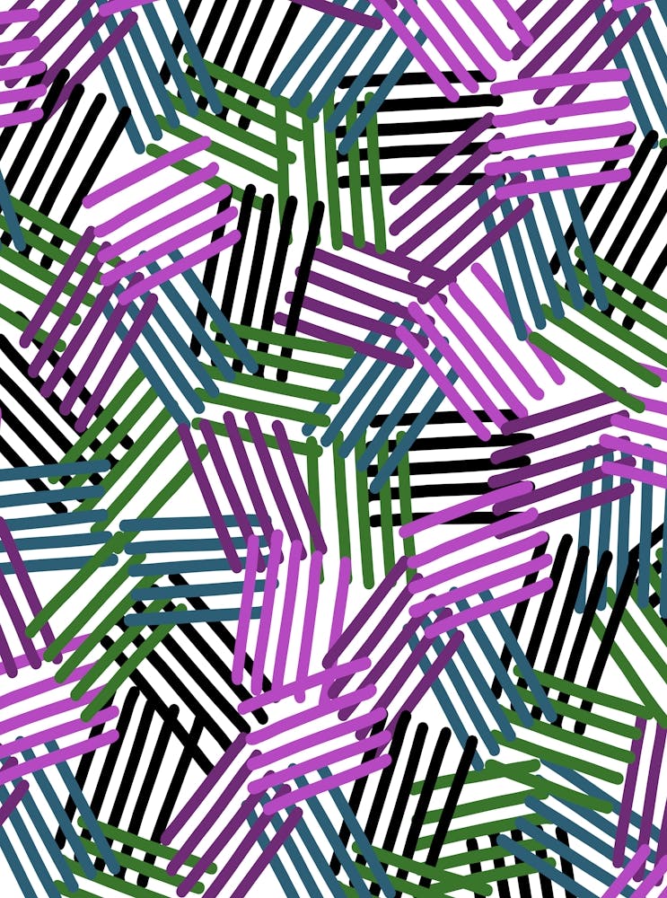 Abstract Crosshatch