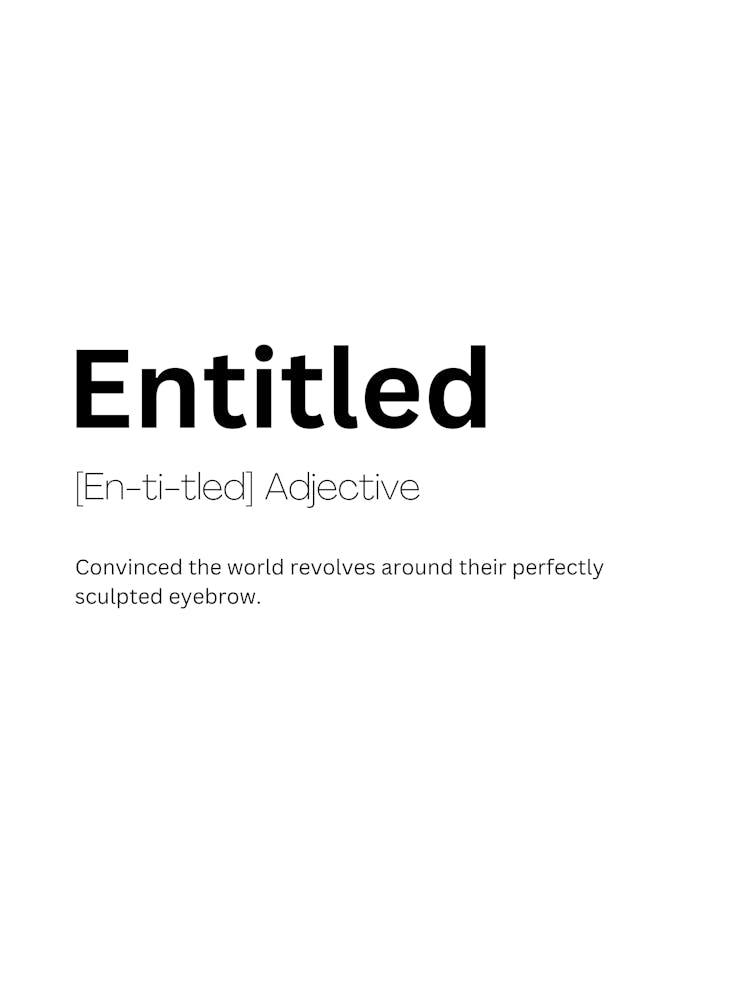 Entitled Definition Meaning 1