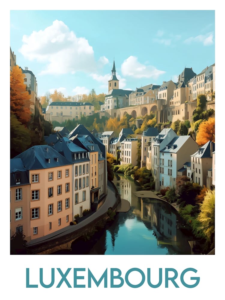 Affiche de voyage Luxembourg