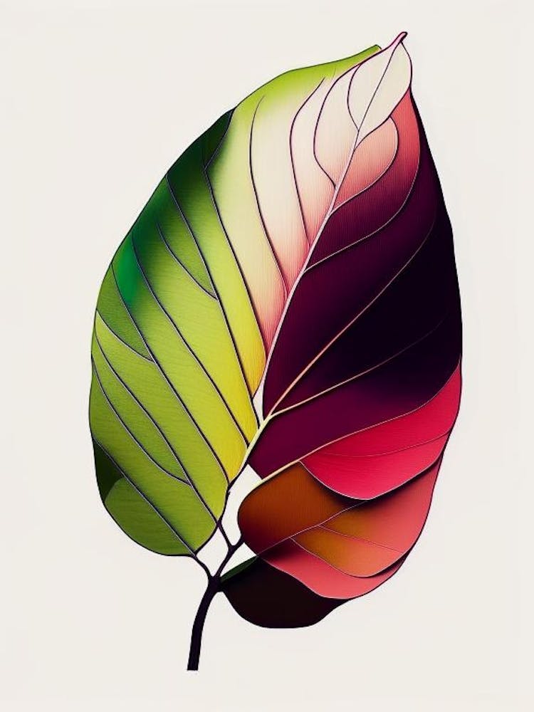 Rhododendron Leaf Abstract 2