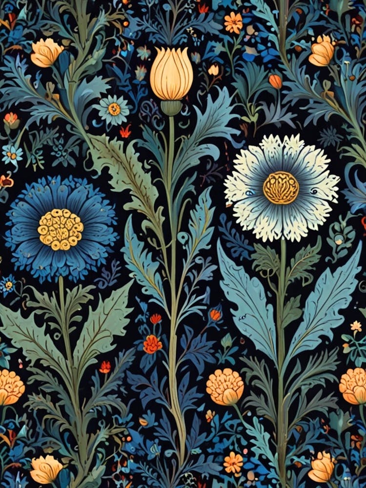 William Morris Floral Wallpaper 11