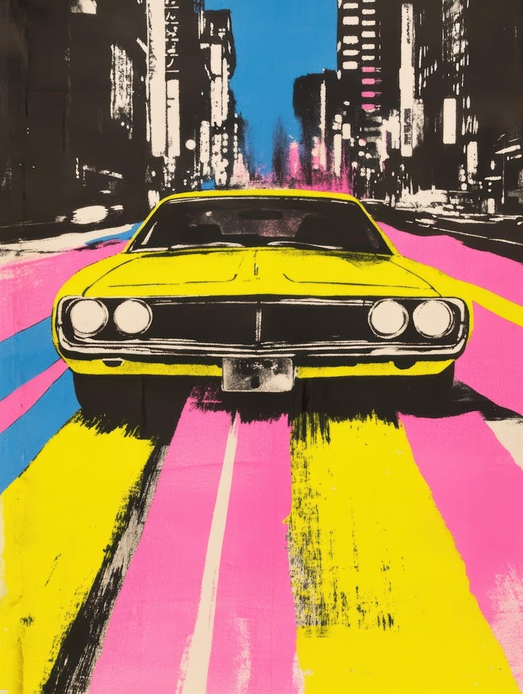 Yellow Car On The Street