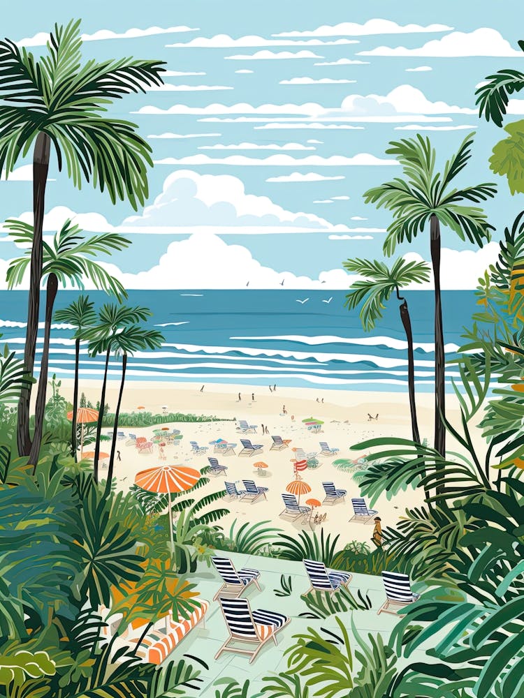 Seminyak Beach, Bali, Indonesia, Matisse And Rousseau Style 1
