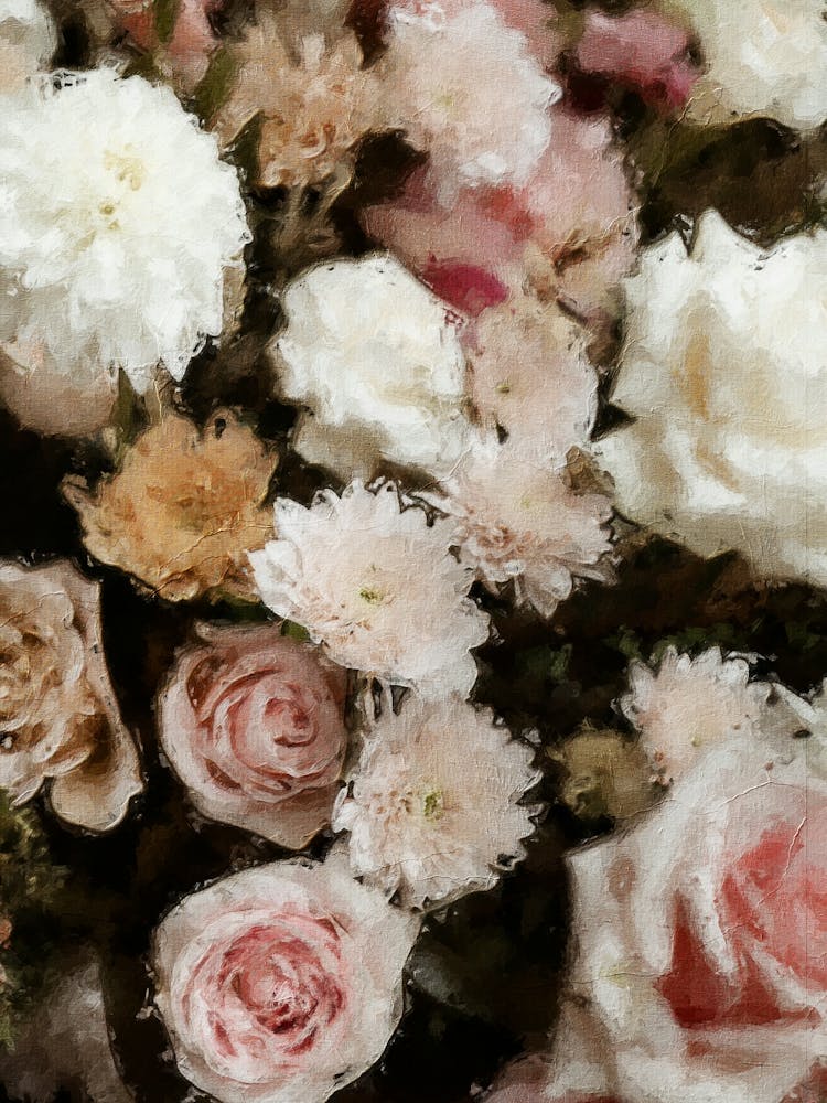 Bouquet Of Roses Oil Painting