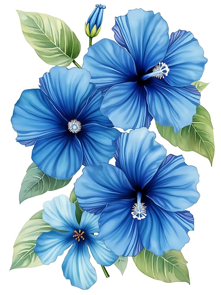 Dreamy Blue Flower Vines