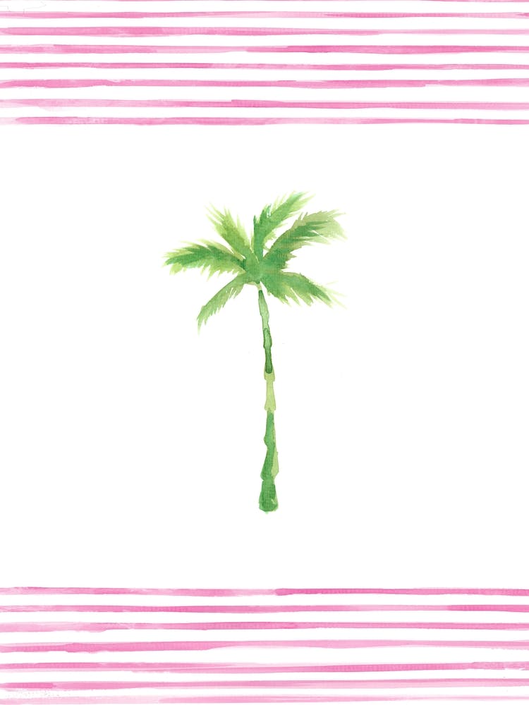 Pink Stripes Palm