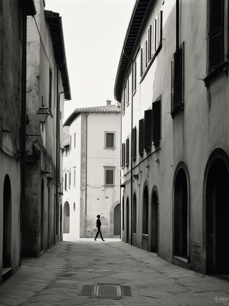 Lucca, Italy,  Black And White Analogue Photography  4