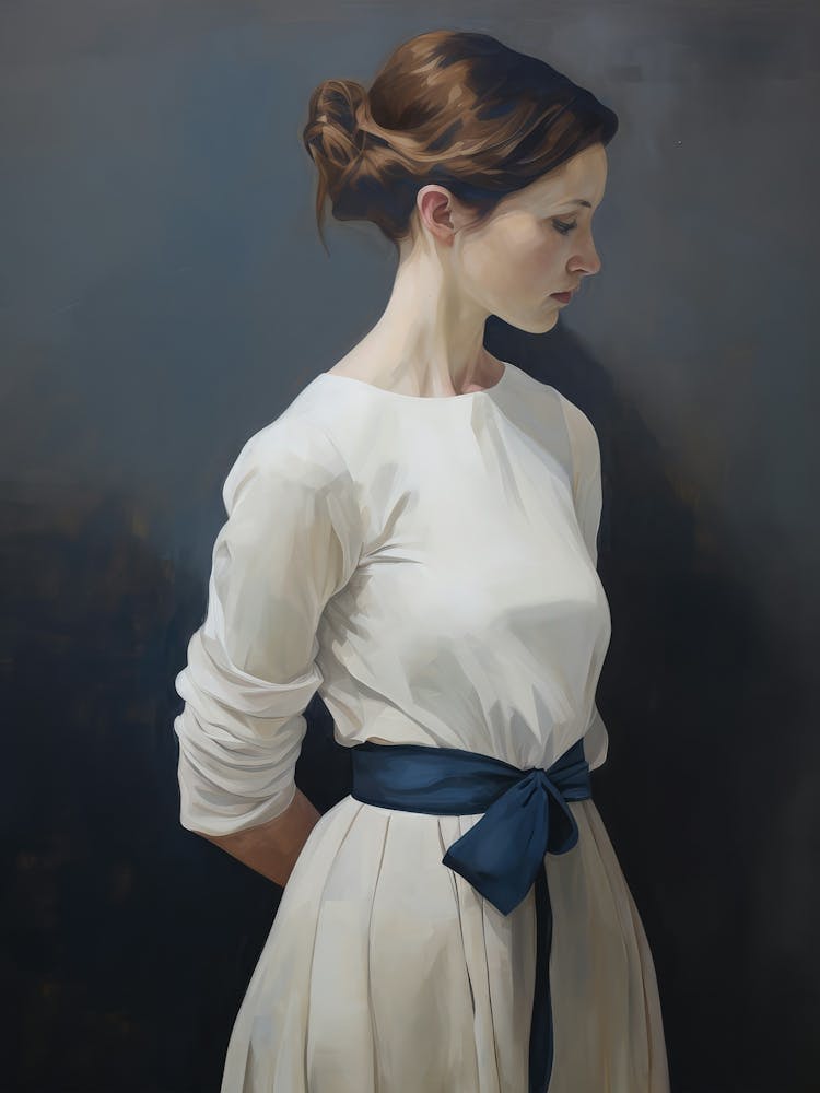 Junges Mädchen Vintage Porträt