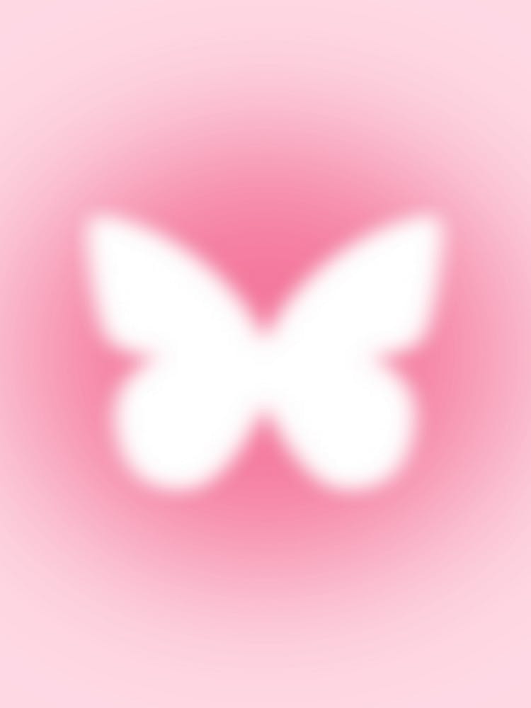 Butterfly On Pink Background