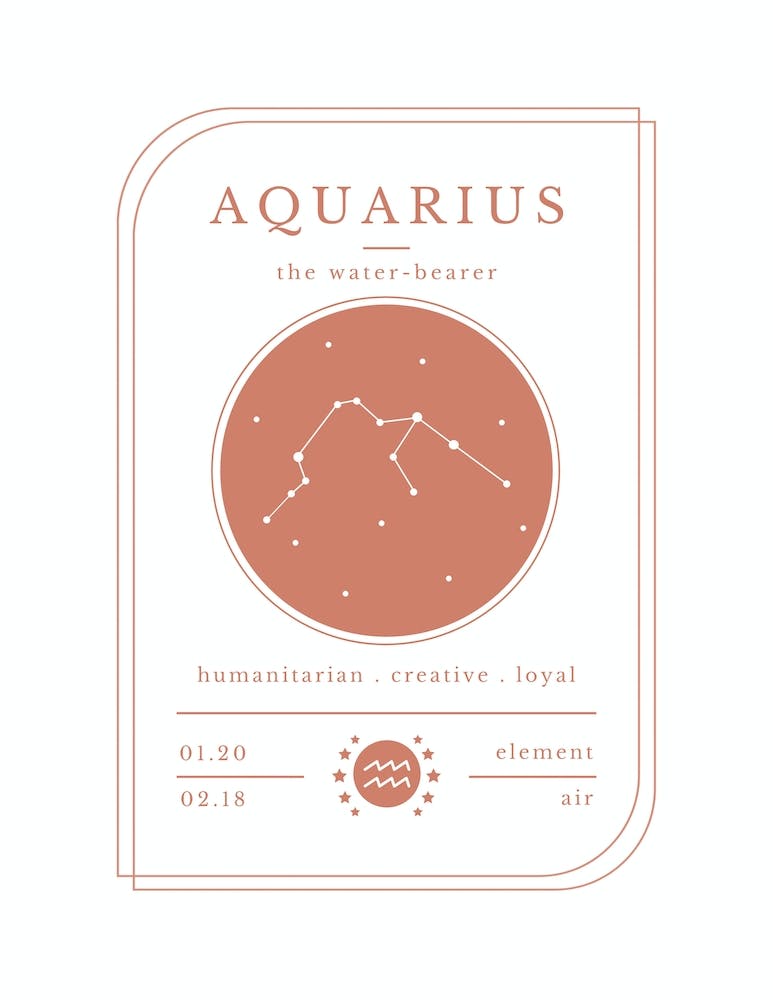 Aquarius Zodiac Sign | Terracotta