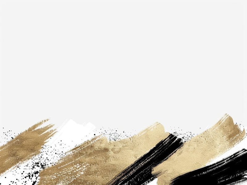 Gold Brush Strokes Canvas Print 3