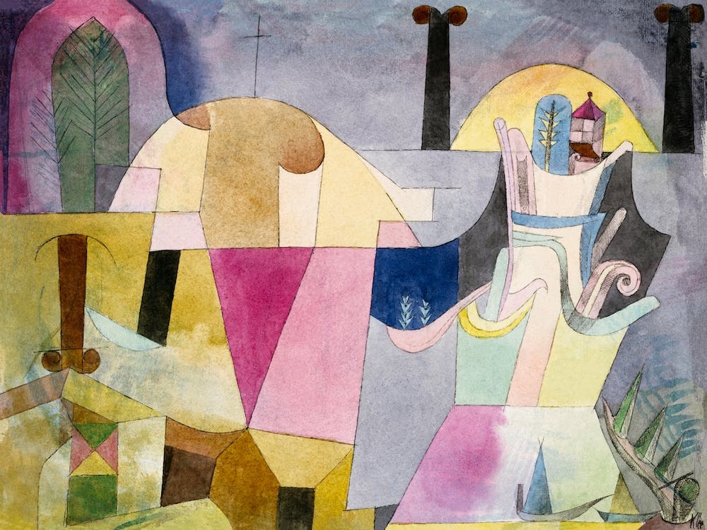 Black Columns In A Landscape, Paul Klee