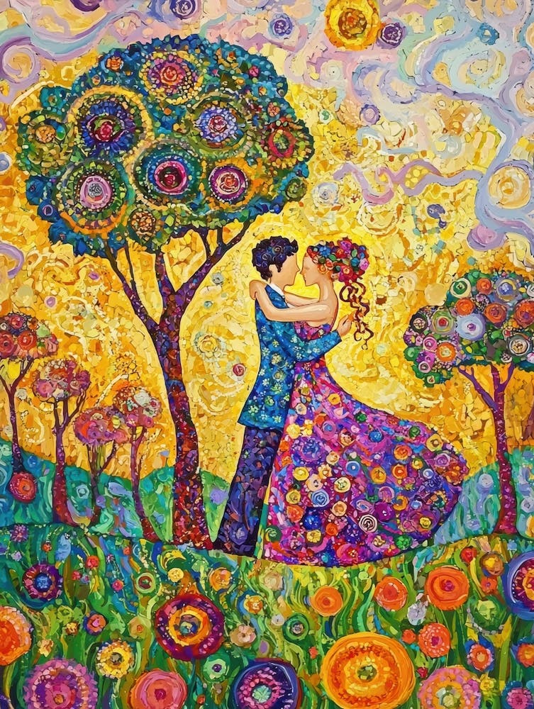 Couple Dans Le Jardin