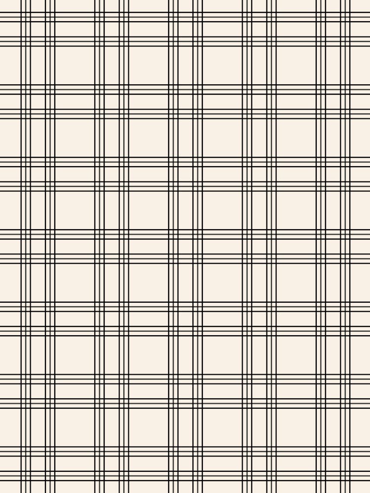 Black And Cream White Gingham