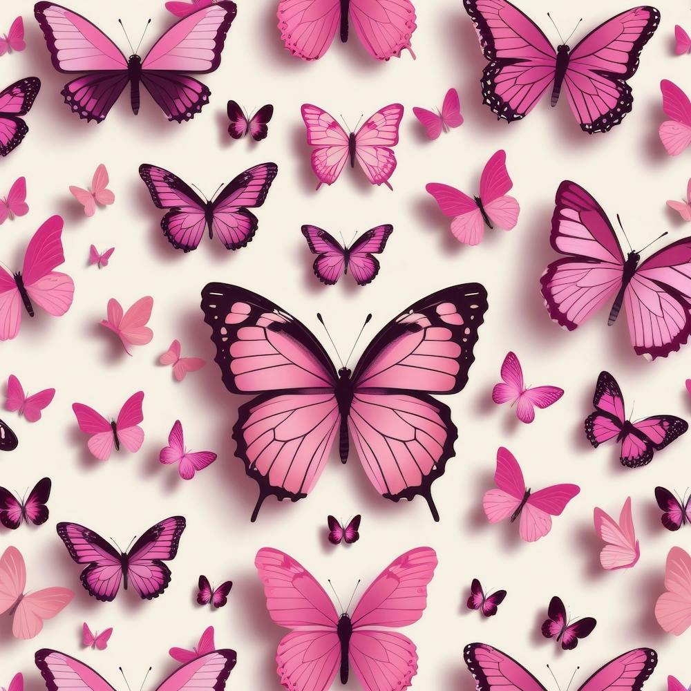 Pink Butterflies 1