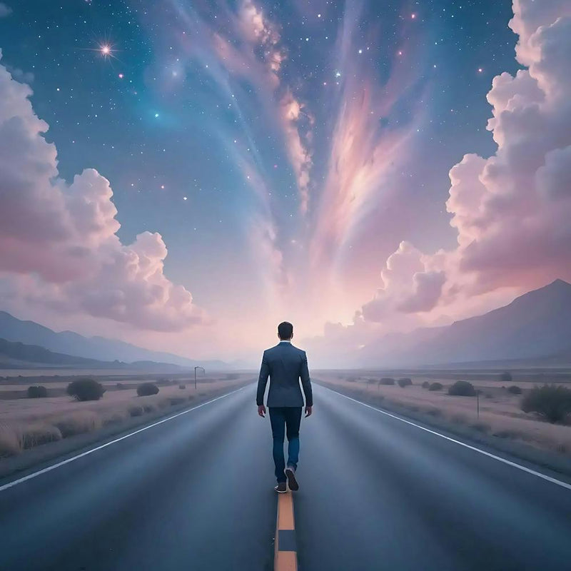 Man Walking On The Road