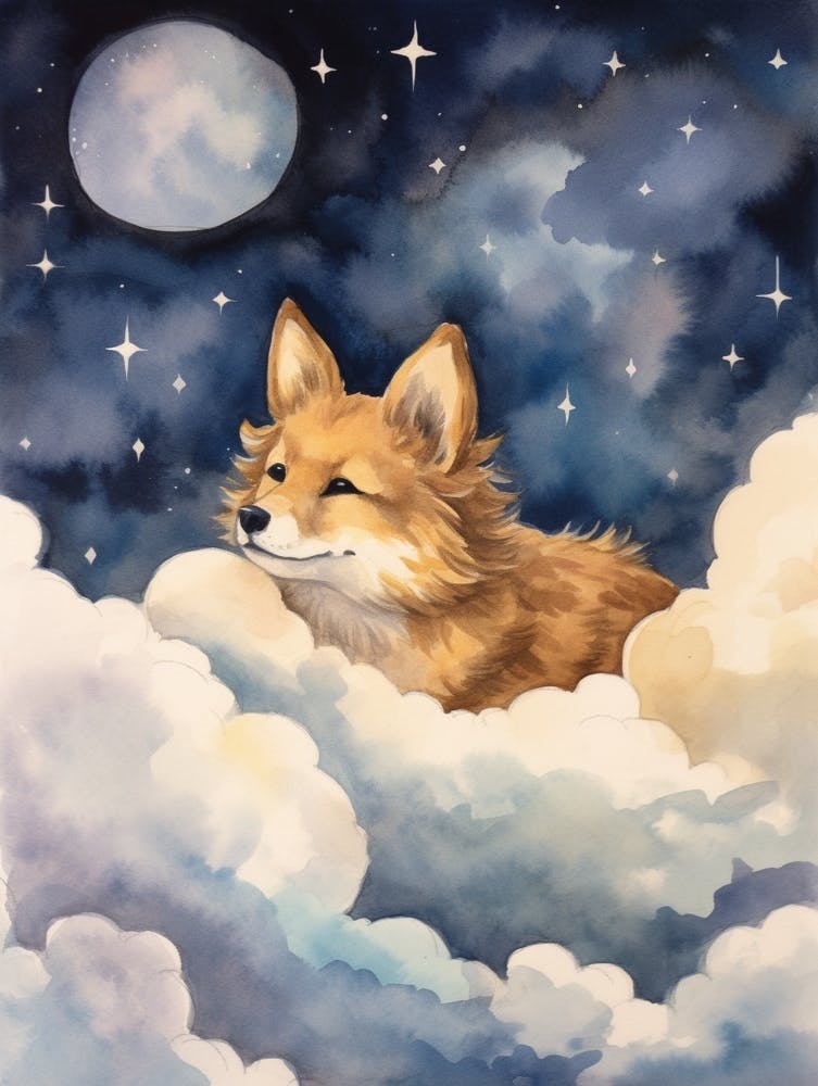 Coyote 1 Sleeping In The Clouds