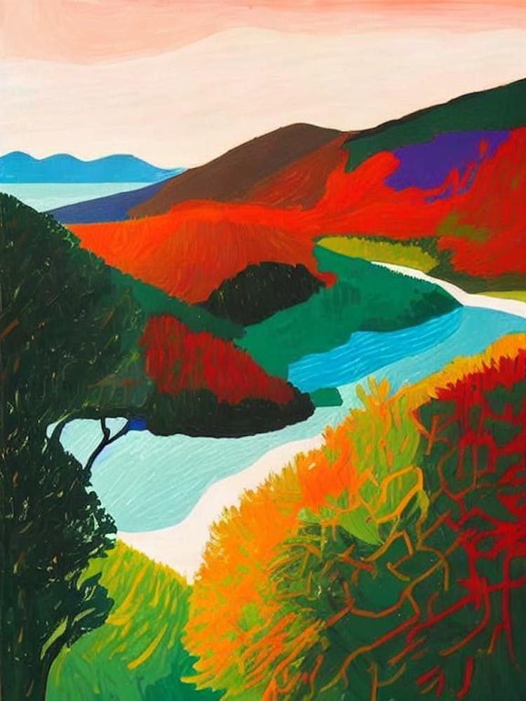 Atlantic Islands Of Galicia National Park Spain Abstract Colourful