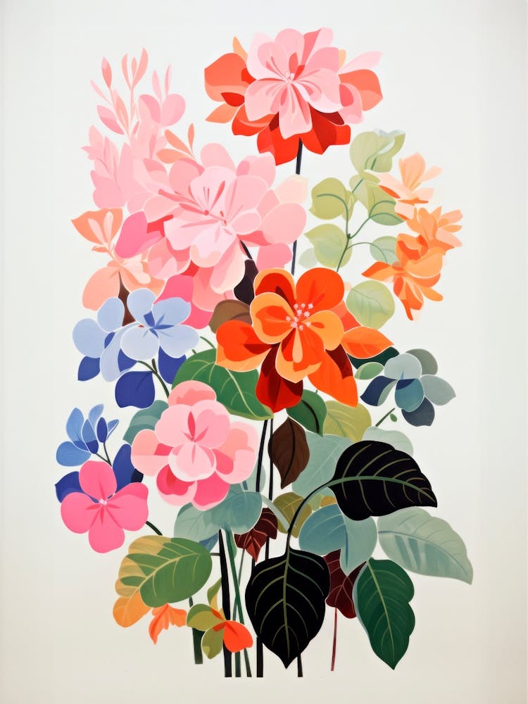 Retro Flowers Bouquet