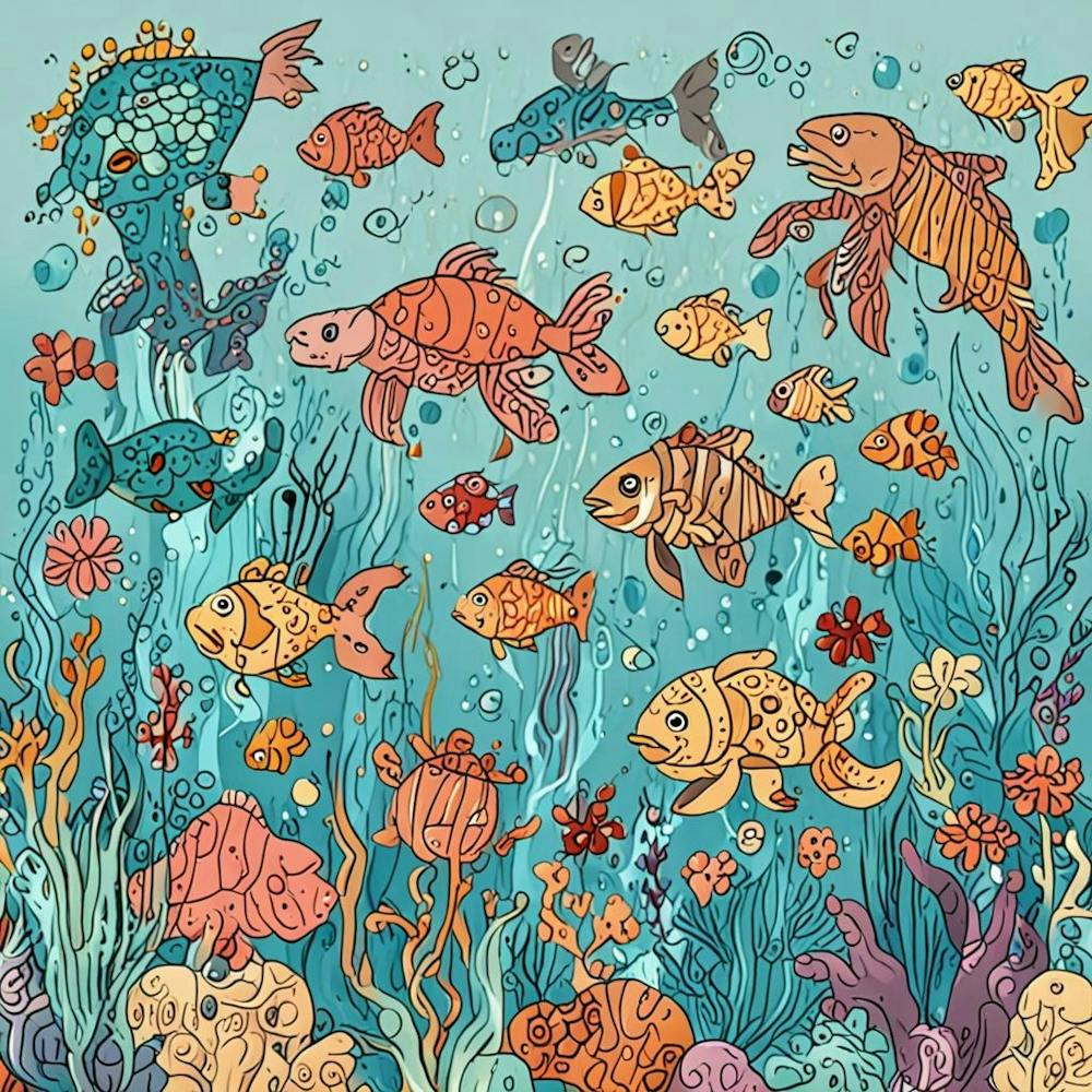 Fishes Under The Sea