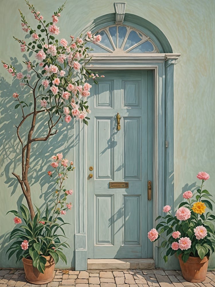 Romantic Blue Door