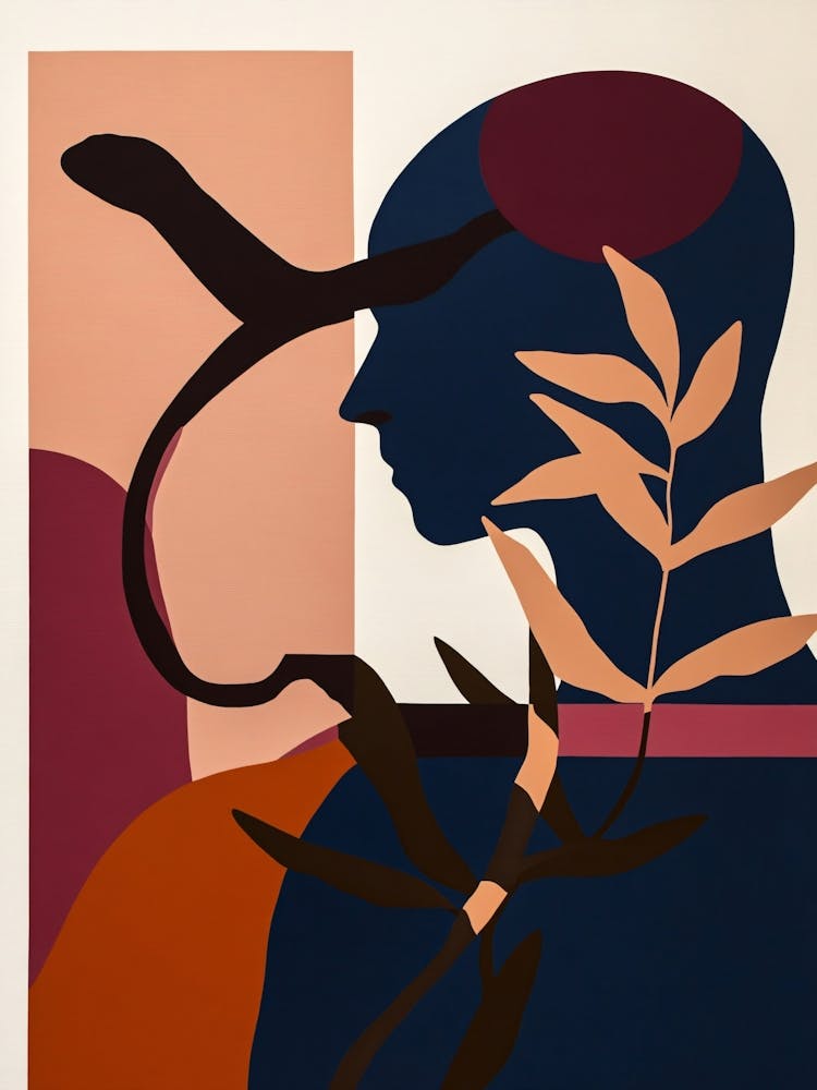 Person Minimal Silhouette Collage