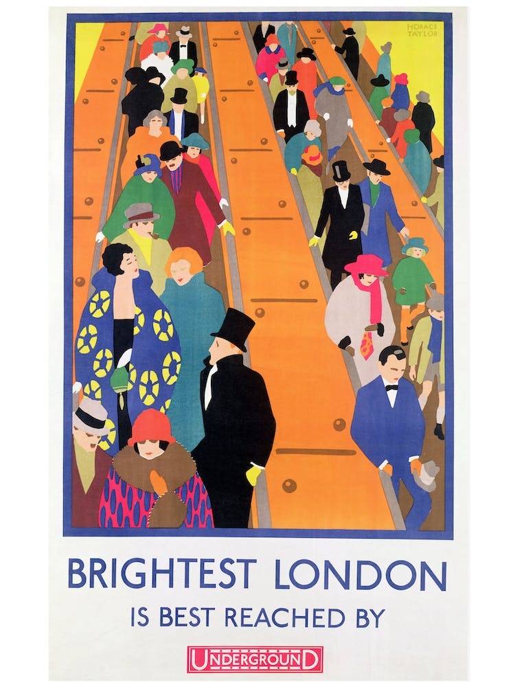 Brightest London Is Best Reached By Underground
