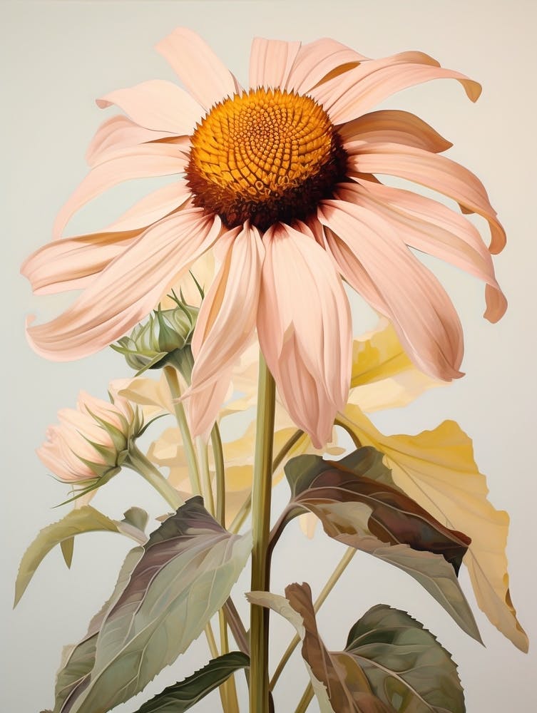 Floral Illustration Sunflower 4
