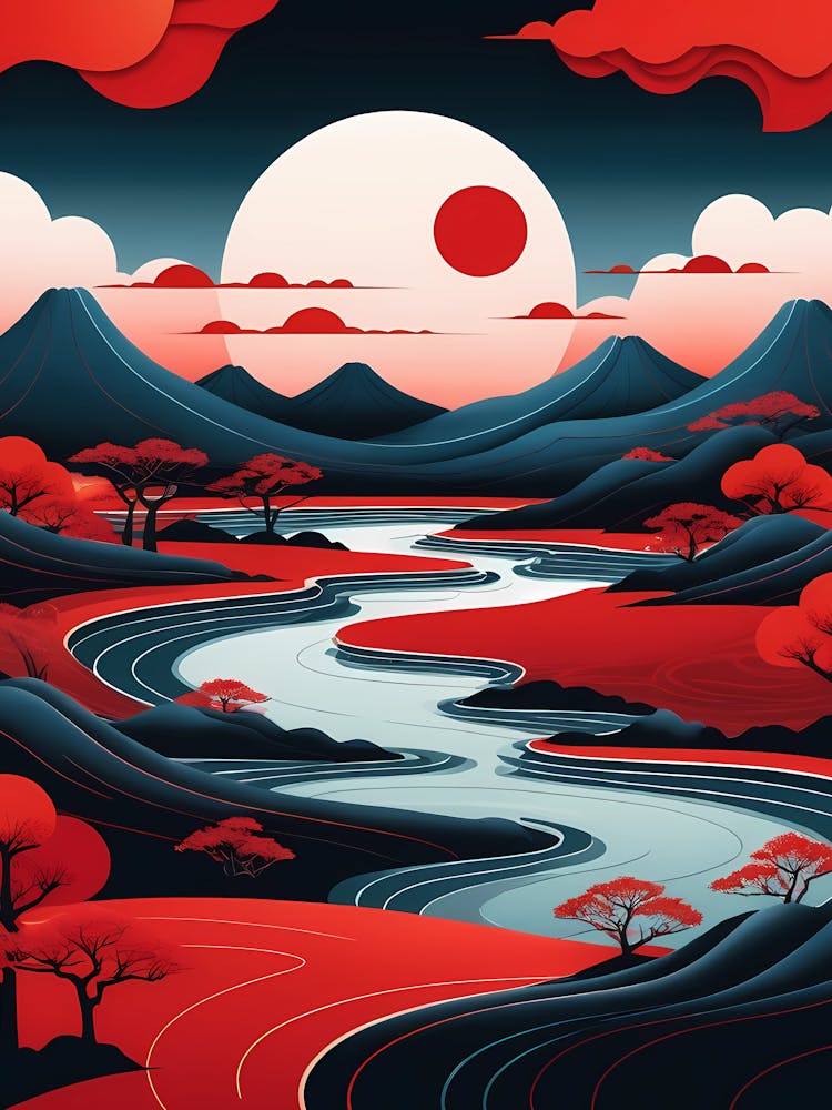 Japanische Landschaft 5