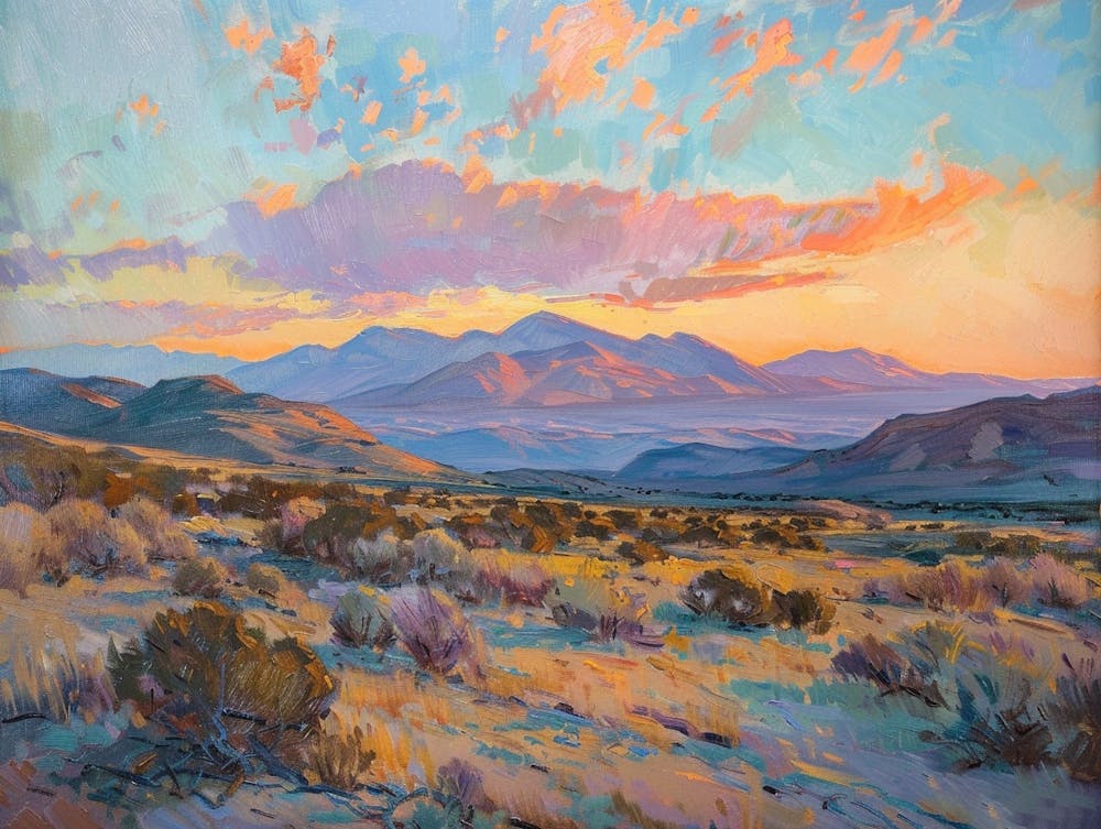 Western Sunset Landscapes Chihuahuan Desert Texas 2