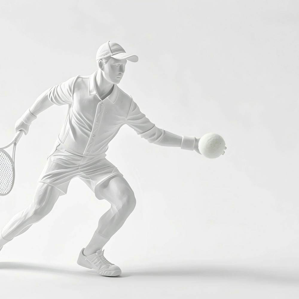 Tennis Player In Action 3