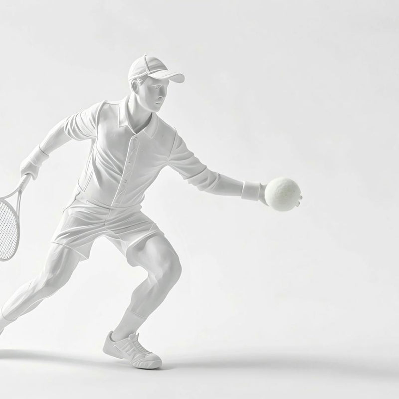 Tennisspieler in Aktion 3