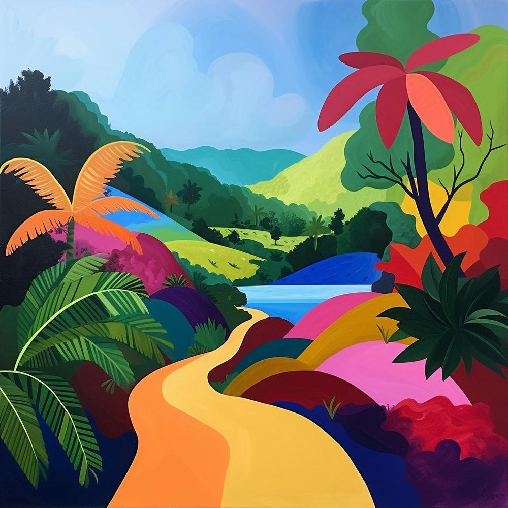 Abstract Travel Collection Jamaica 1