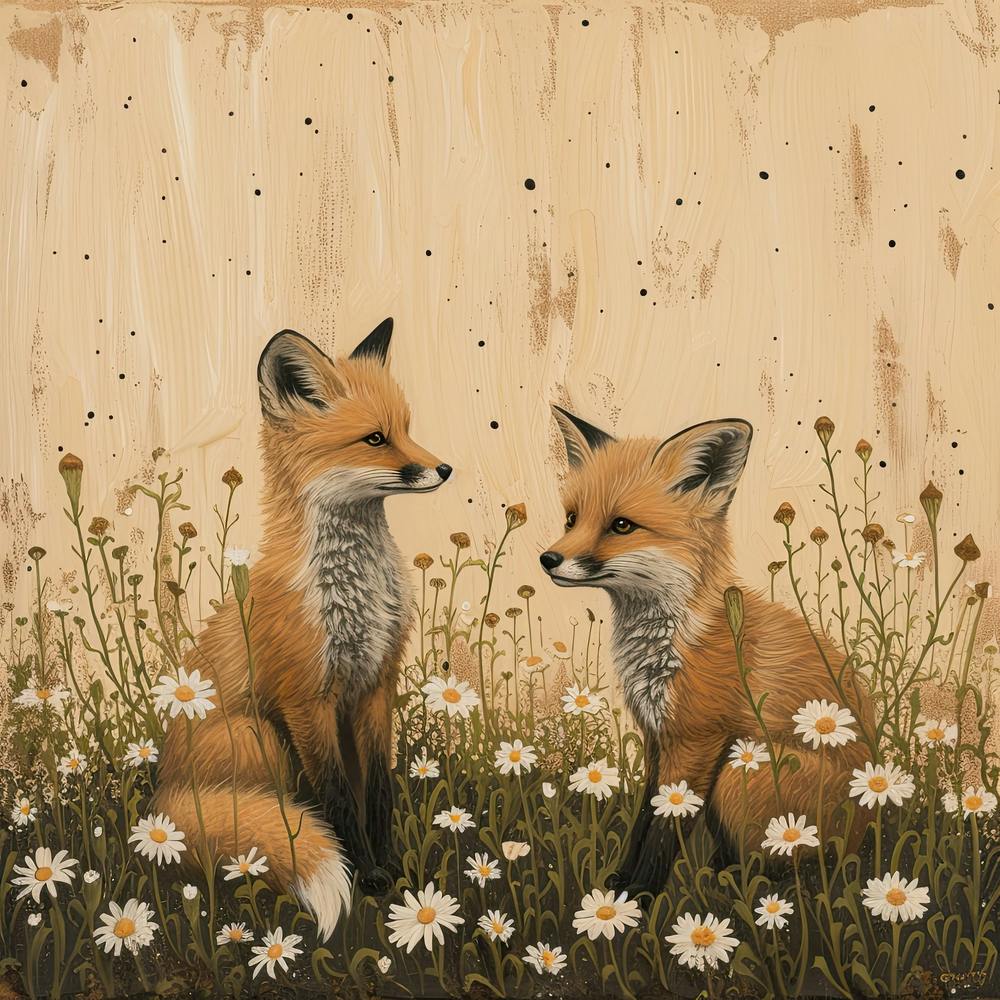 Foxes Fairycore Painting 4