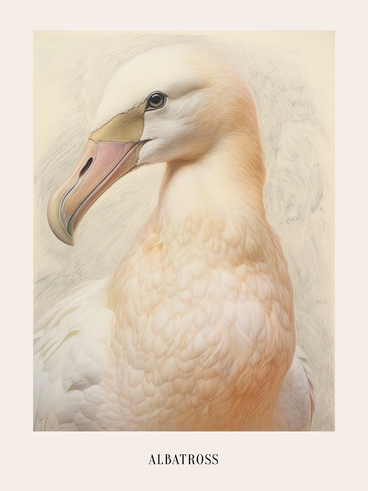Vintage Bird Drawing Albatross 3 Poster