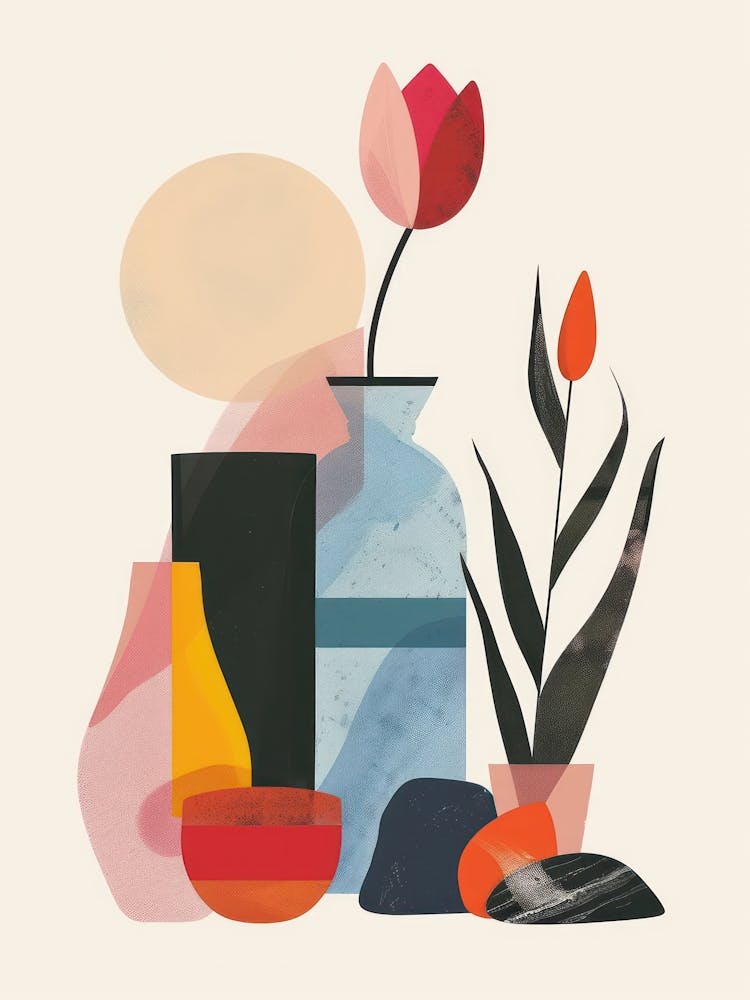 Abstract Objects Collection Flat Illustration 7