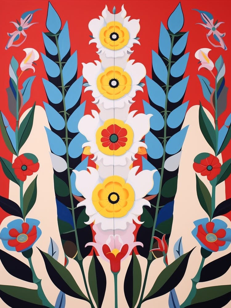 Flower Motif Painting Snapdragon 3