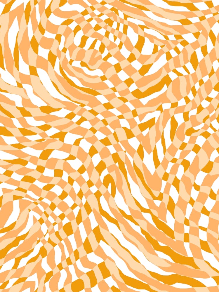 Op Art Checkerboard - Yellow