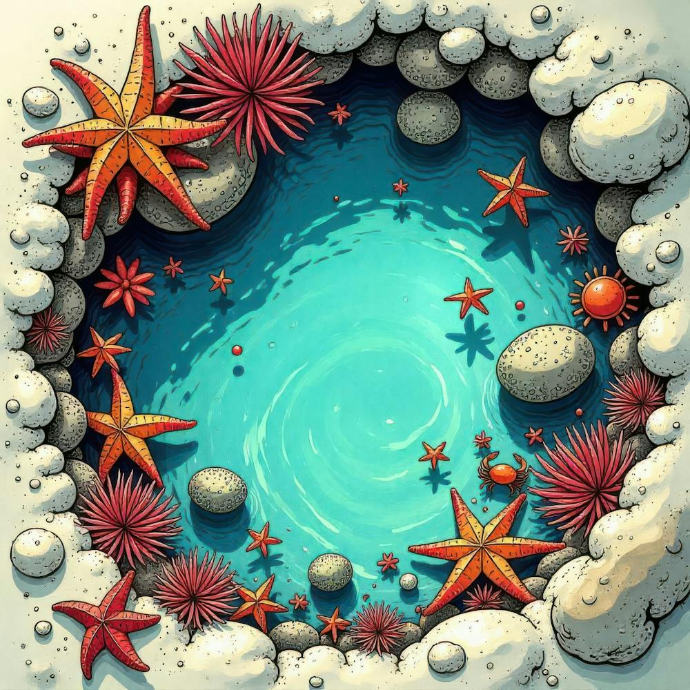 Starfish In The Water