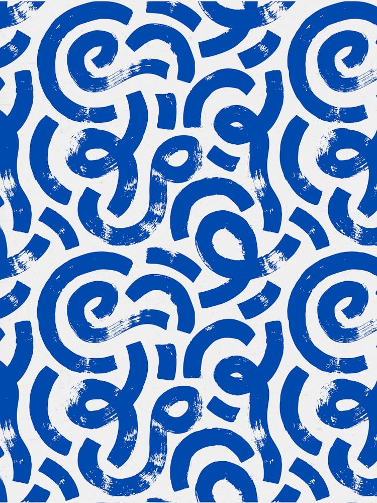 Blue And White Abstract Pattern