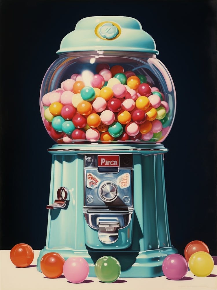 Gumball Machine Vintage Photography Style 1