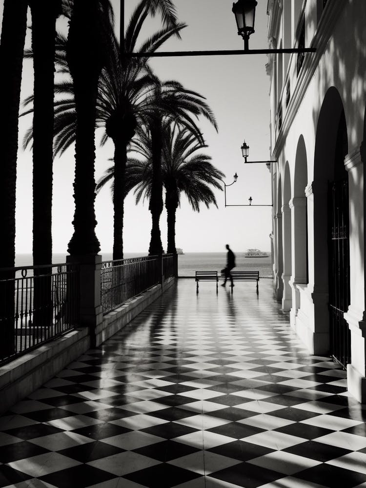 Palma De Mallorca Spain Mediterranean Black And White Photography Analogue 1